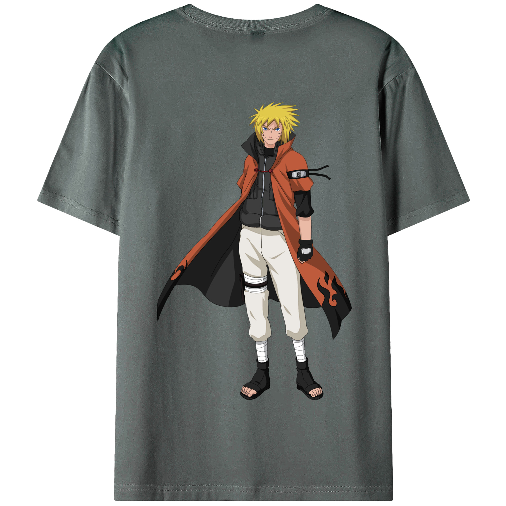 （画像用） NARUTO -ナルト- うずまき ナルト Uzumaki Naruto 綿100％半袖Tシャツ（背面プリント）